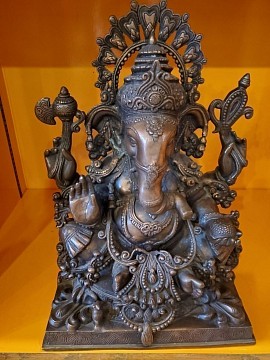 statue ganesh bronze massif 30kg