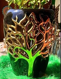 Motif spirituel   Finition brillante   Élégance raffinée