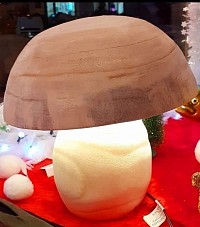 Éclairage LED moderne avec abat-jour en bois