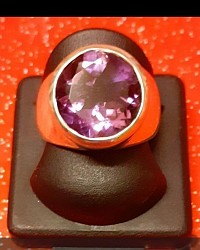 bague argent, améthyste -Taille : 62 – Prix : 70,00 € Autres tailles sur commande