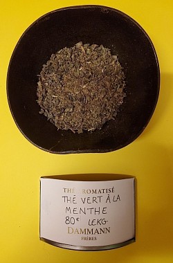 Thé Vert à la MENTHE , Prix pour 100g 8,00€