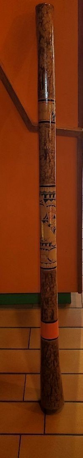 didgeridoo teck massif instrument traditionnel