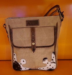 Sac cuir et coton et poil de vache  30,00 €
