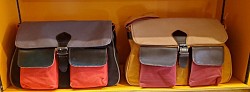 Sac cartable cuir et coton 40,00 €