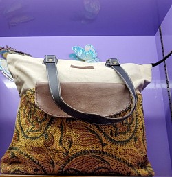 Sac cuir et coton 40,00 €