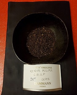 Thé Noir.  KENYA MILIMA G.B.O.P  prix: 9,00€ les 100g.