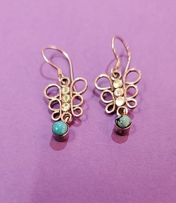 BO ARGENT   TURQUOISE  PRIX; 20,00 €