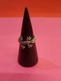 Bague argent gecko. Taille 57  Autres tailles sur commande