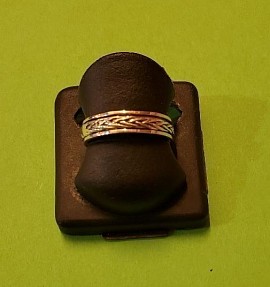 bague argent anti stress anneau tournant