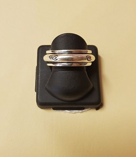 bague argent anti stress mobile