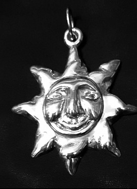 pendentif soleil argent 925