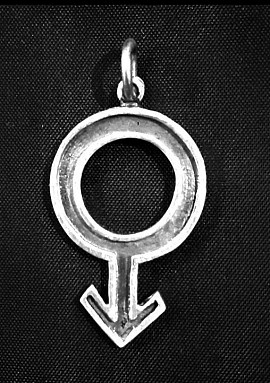 pendentif symbole masculin argent 925