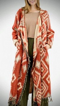 Manteau long à capuche   Chaleur & élégance   Style nomade raffiné