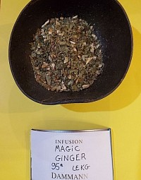 Gingembre,Aubépine  Miel & Citron vert.