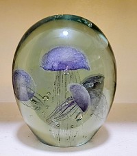 Cristal plein   Inclusions artistiques   Pièce élégante