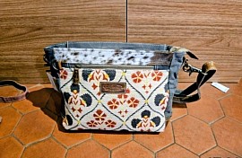 sac cuir poil buffle bohème