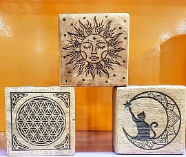 boite artisanale bois sculpté bijoux