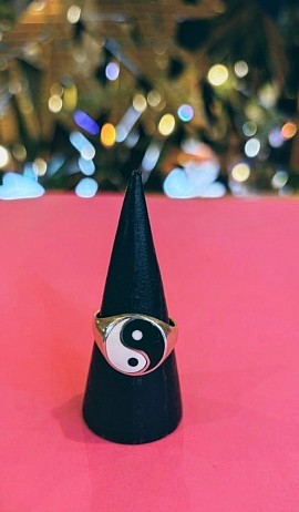 bague argent yin yang harmonie