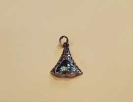pendentif aigue marine coeur argent 925