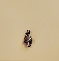 Pendentif Tête Alien  Style rock Argent 925