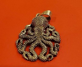 pendentif poulpe argent 925