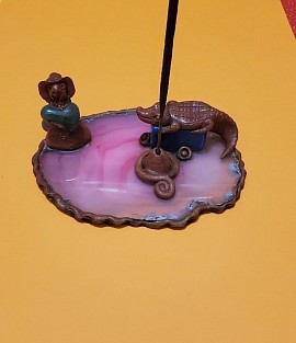 porte encens agate naturelle