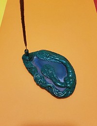 Porte‑encens en agate bleue Harmonie & énergie naturelle