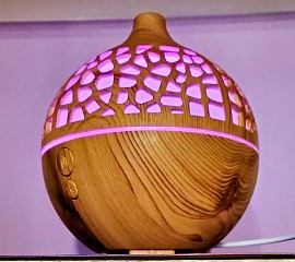 diffuseur led effet bois zen