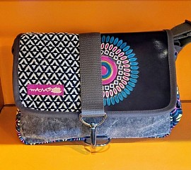 sac bandoulière macha patchwork cuir